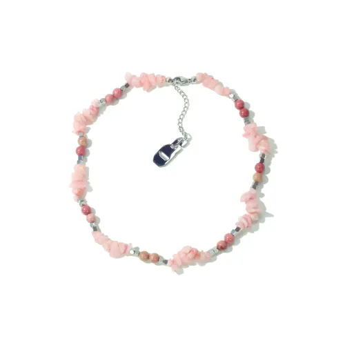 Get'em ON Crushed Камень Shell Pearl Серебристый самородок Титановая сталь Ожерелья Унисекс