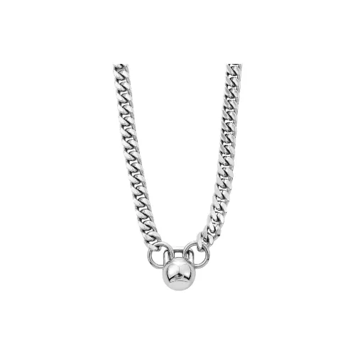 MAGICPOLE Титановые стальные ожерелья мужские серебряные