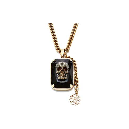 Alexander McQueen Brass Necklaces Черный мужской