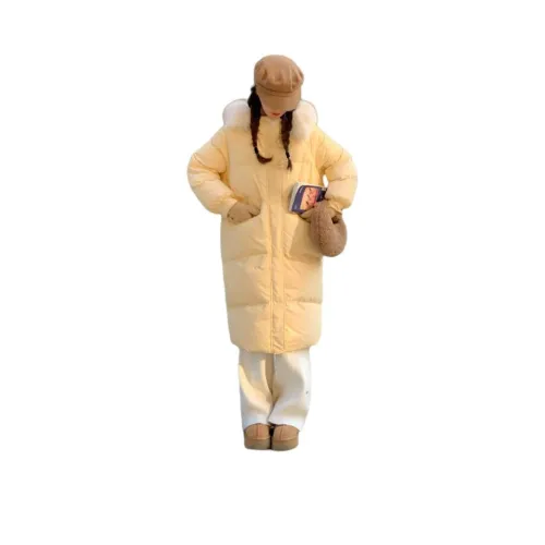 SECFLY OFFICIAL Съемный меховой воротник длина MID пуховая куртка пальто женские