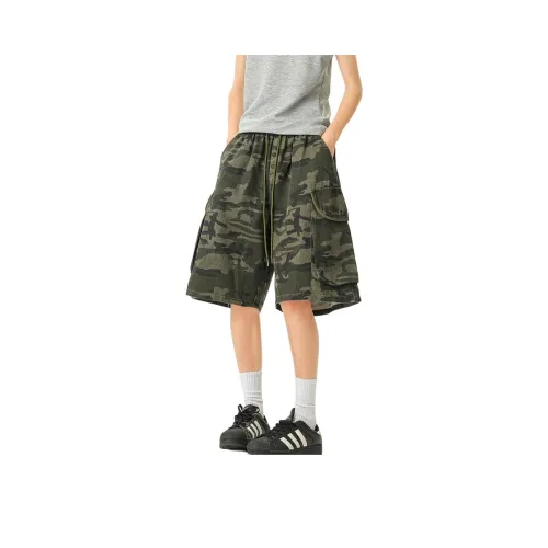 UOOHE Камуфляж Унисекс Джинсовые шорты