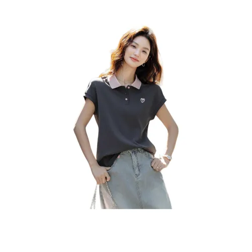 【Dme】 T-рубашка Женская Темно-серая