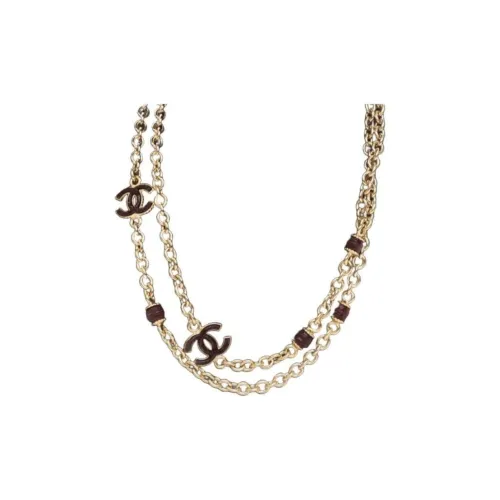 CHANEL CC Металлические ожерелья Женские Золото