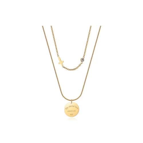 West Island Титановая сталь Ожерелье Золотое Женское