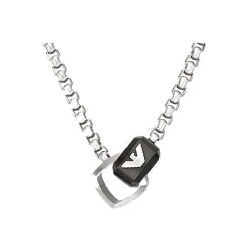EMPORIO ARMANI INTERLOCKI Ожерелья из нержавеющей стали Мужской