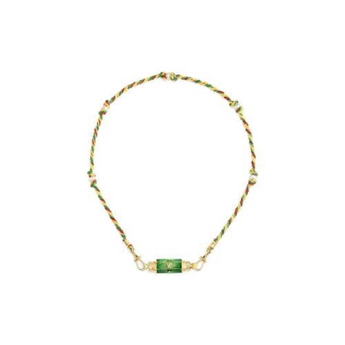 Ожерелья Marie Lichtenberg 18K золото детские зеленые