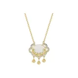 Золото, стойкий аромат, замок, ожерелье (серебро S925)