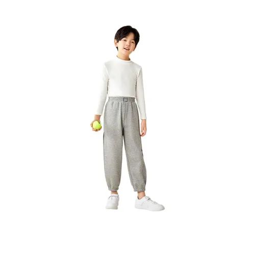 Вязаные тренировочные брюки Red Bean для детей серого цвета