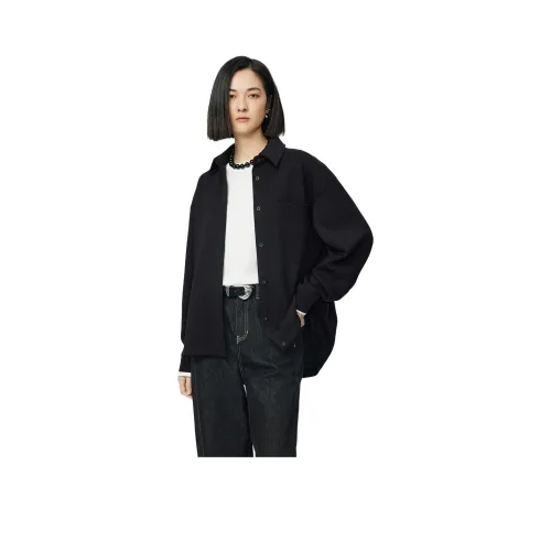 HERLAND Куртки Пальто Женские Черный