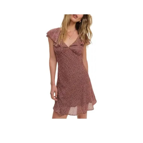 Reformation Arni Платье Короткое с Короткими Рукавами Женское