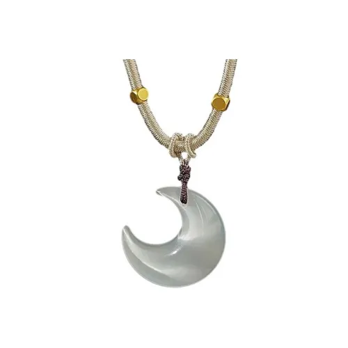 YUOFFICIAL Стекло Кошачий глаз Нефритовые ожерелья Женские