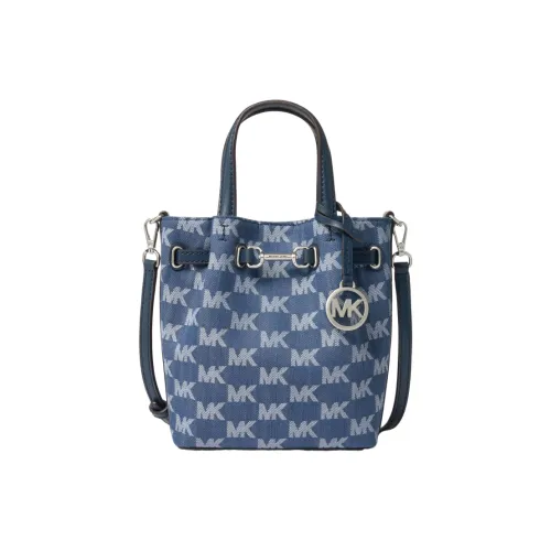 MICHAEL KORS Carson Искусственная кожа Сумка через плечо Сумка Маленькая Женская Джинсовый синий