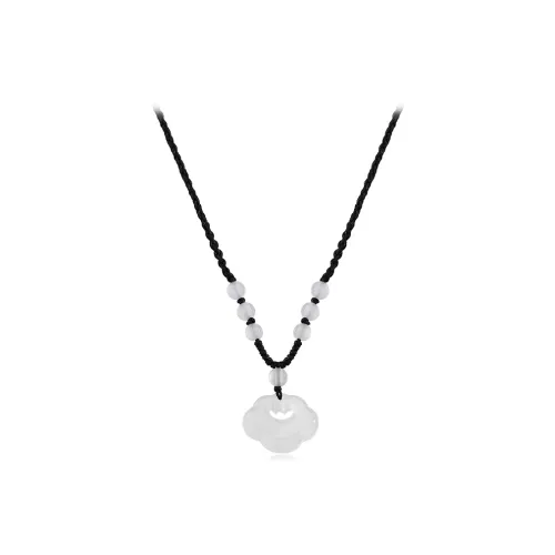 WANLIACC Ткань Благоприятные облака Peace Замок Ожерелье Женские