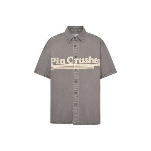 URBAN REVIVO Medium Gray Мужские Рубашки