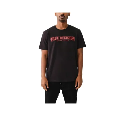 TRUE RELIGION T Рубашка Мужская Черная
