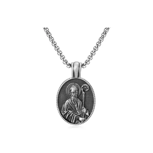 EVBEA Олово Титановая сталь Ожерелья Мужской