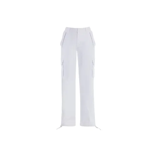NAKED WARDROBE Белые Женские Брюки Карго