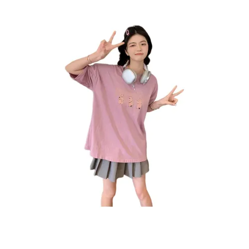 Juden Choi T-Shirt Женская Фиолетовая