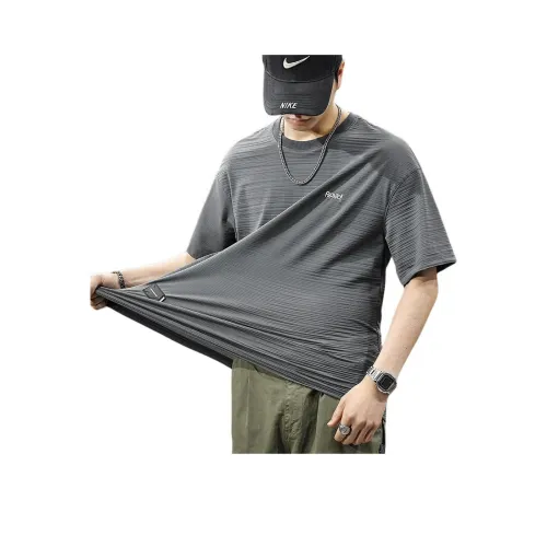 QIANJINNIU Летняя футболка свободный крой унисекс