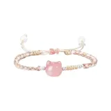 Кошка, голова, градиентный, браслет-шнурок