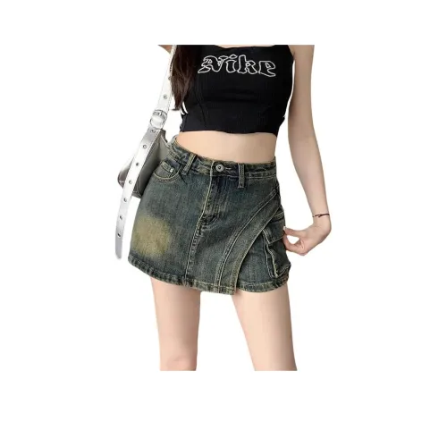 YEARNED Джинсовые короткие юбки Женские