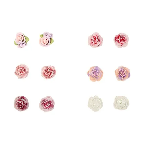 LINGJIE Пластик Серьги-гвоздики Унисекс