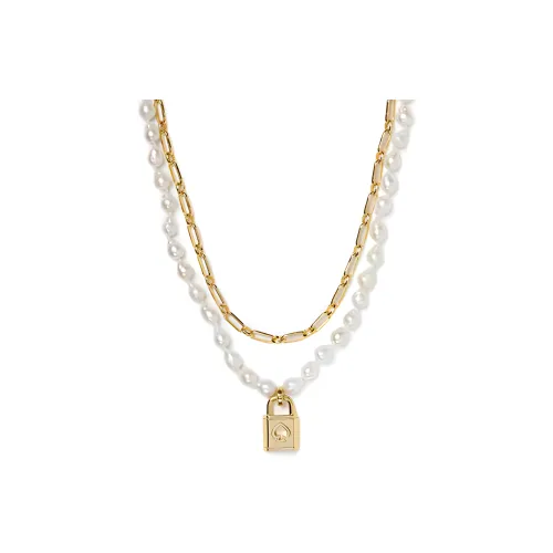 Kate Spade Медный Культивированный Жемчужный Ожерелье Женское Золотое