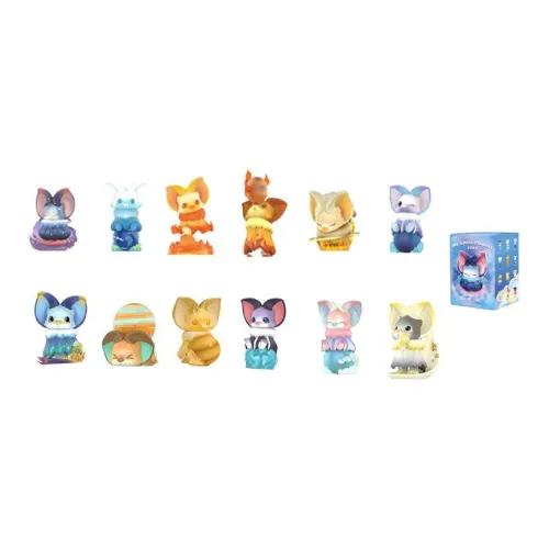 POP MART Коллаборация YOKI My Little Planet Коллекция Слепые Коробки Один Mystery Коробка Целая Коробка 12 шт