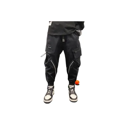 TONGGENI Повседневные брюки Подростки Черный