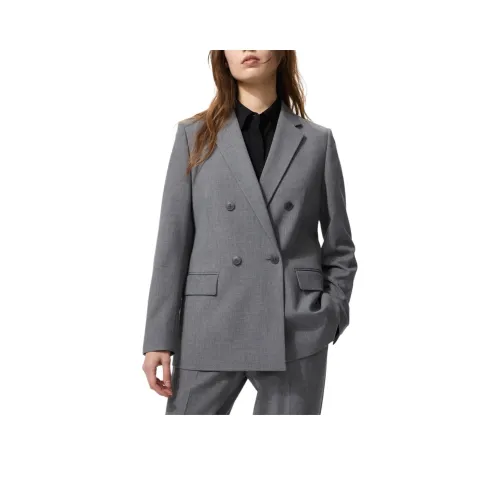 UNIQLO Небесно-серый Женские Деловые Костюмы