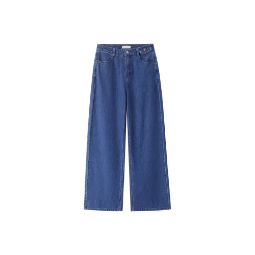 Giordano 63 Темно-синий Синий Женские Джинсы