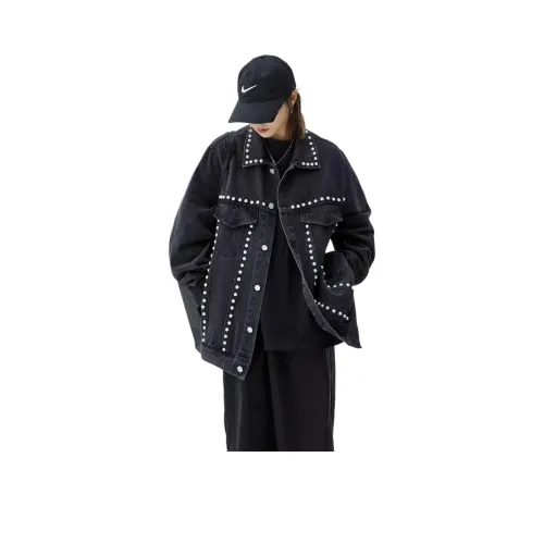 SZSX Черный Унисекс Джинсовые куртки