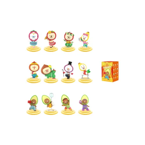 POP MART Avofriends Dance Коллекция Слепые коробки Один Mystery Коробка Целая коробка 12 шт