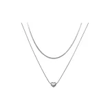 Колье в форме сердца (цепь 45+5 см с удлинителем)