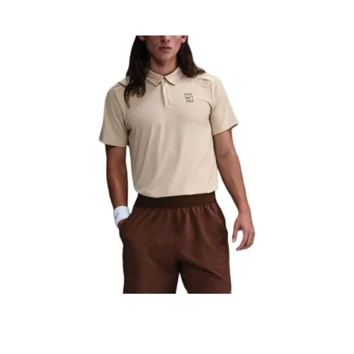 Nike Clothing Мужская Поло Коричневая