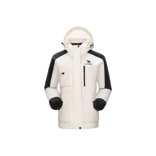 CAMEL Все Погода Термический Водонепроницаемый Водостойкий Ветрозащитный Ветровка Женский Теплый Белый