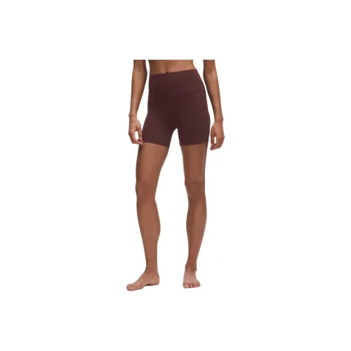 Lululemon Align™ Шорты для йоги 6' Женские Linear Wordmark Слива спокойной ночи MULTI