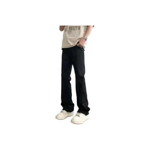 HUAXIAERNV Черные Унисекс Джинсы