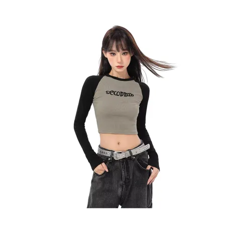 Princess Berdele T-рубашка Женская Черный и Хаки и Хаки