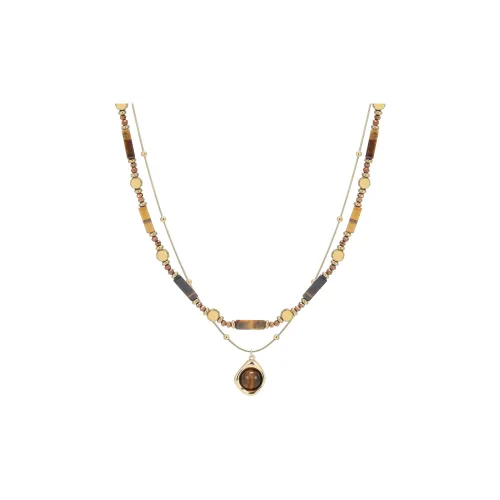 MISS XIA JWY Ожерелье с тигровым глазом Камень Женское