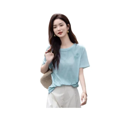 Dme Небесно-голубой Женские Футболки