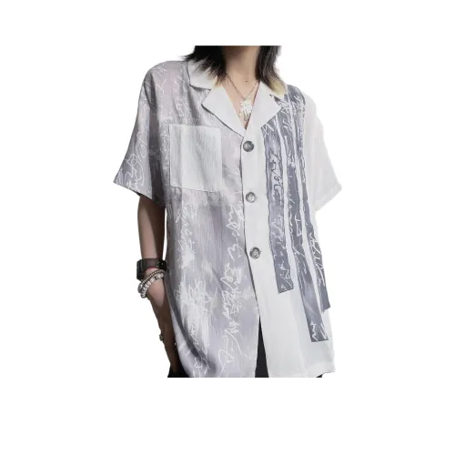 PISYPOX Белая унисекс рубашка