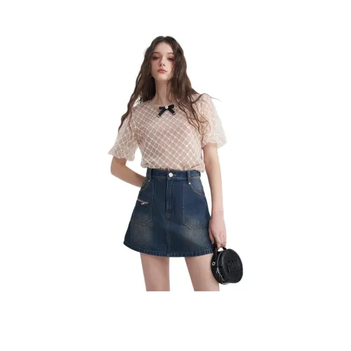 JORYAweekend SS24 Джинсовые шорты Женские Винтажный синий