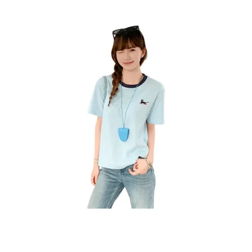 Синие женские футболки