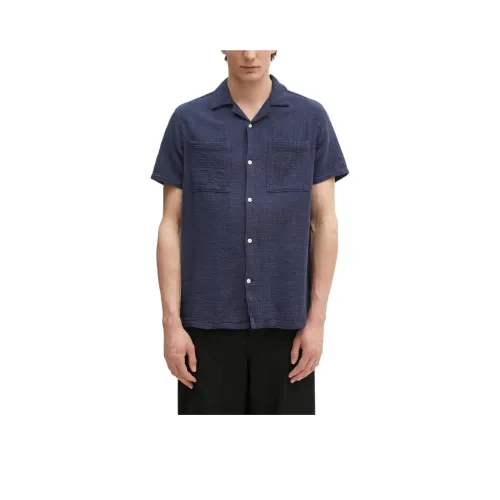 BARBOUR Мужские рубашки синего цвета