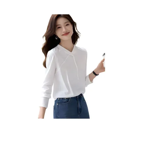 Mo Han Yi Mei Стандартная T-рубашка Женская Белая