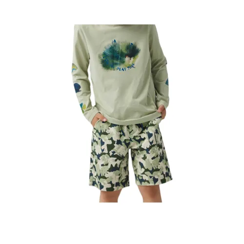 Mitti Шорты для детей 3-7 лет камуфляж темно-бобово-зеленый