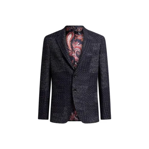 ETRO Синий Мужской Деловой Костюм