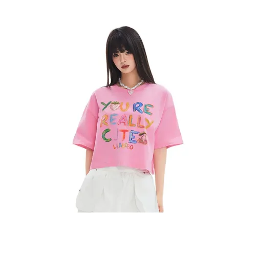 LALABOBO Т-рубашка с оборванным рукавом женская