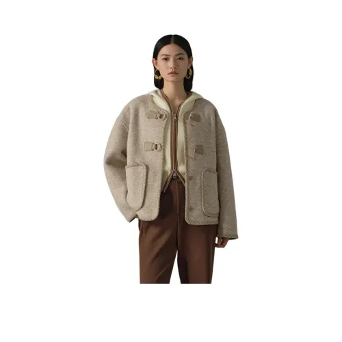 AYILIAN Укороченная куртка женские цвет печенья